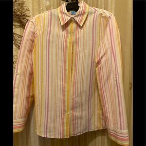 Kate Hill Women’s Stripes Linen Cotton Small